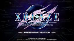 XBlaze Code: Embryo Title Screen